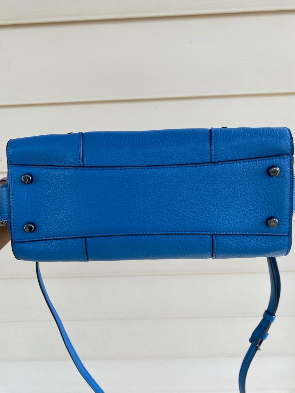 Coach 37779 Small Mercer 24 Cobalt Blue Triple Compartment Crossbody w/Turn Lock - Picture 10 of 16